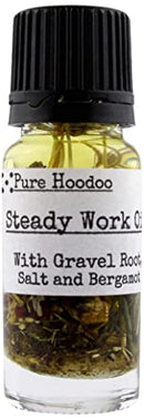 Pure Hoodoo | Steady Work Oil 10ml - Used in Spells to Find or Keep a Job, to Gain a Pay-Rise or Promotion