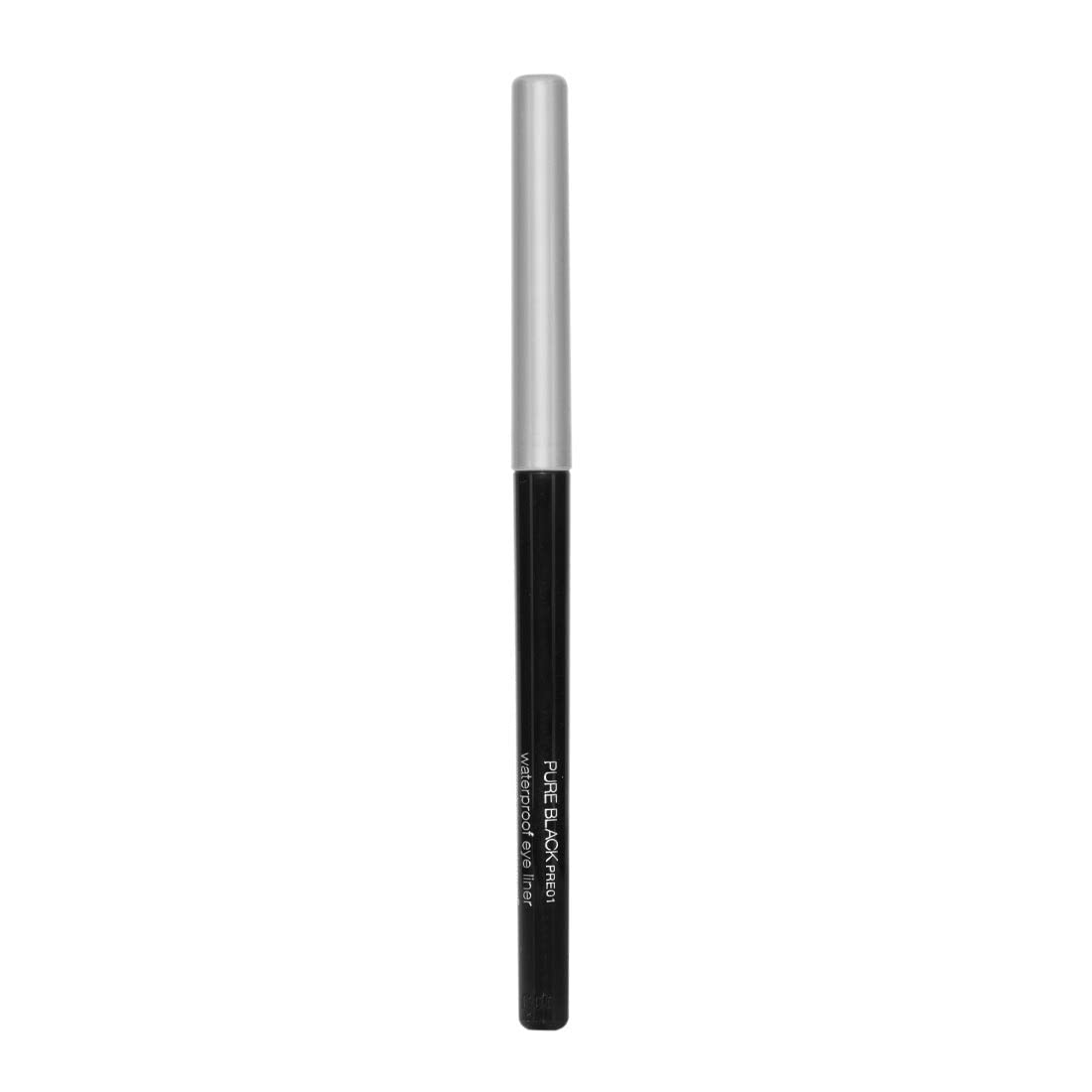 Palladio Retractable Waterproof Eyeliner, Richly Pigmented Color and Creamy, Slip Twist Up Pencil Eye Liner, Smudge Proof Long Lasting Application, All Day Wear, No Sharpener Required, Pure Black