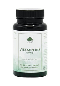 Vitamin B12 Capsules | 1000µg Vitamin B12 per Capsule | 120 Vegan Capsules | Methylcobalamin B12 | G&G Vitamins