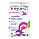 Tewa HEPATIL Slim - 60 Tablets Support for The Liver and maintaining a Healthy Body Weight.
