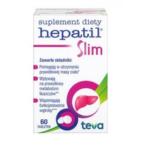 Tewa HEPATIL Slim - 60 Tablets Support for The Liver and maintaining a Healthy Body Weight.