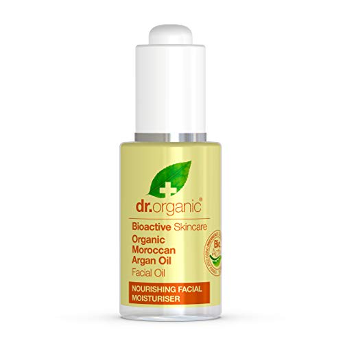 DR ORGANIC Dr Organic Moroccan Argan Oil Facial Oil, Moisturising, Normal & Dry Skin, Mens, Womens, Natural, Vegan, Cruelty-Free, Paraben & SLS-Free, Organic, 30ml