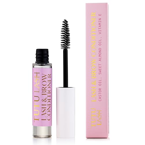 TUTU LASH Lash and Brow Conditioner Natural Oils Castor Oil Sweet Almond Oil Vitamin E Lash Serum Brow Serum Lash Growth Vegan Cruelty Free 100% Natural Tutu Lash 10ml (5)