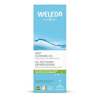 Weleda Organic Deep Cleansing Gel 150ml - Natural, light cleansing gel in a pump bottle.