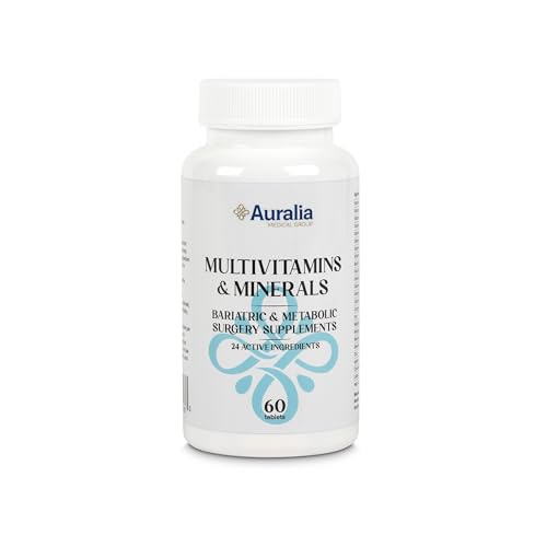 Bariatric Multivitamins with Iron & Calcium + Minerals 1 PER Day Vitamins Gastric Bypass Sleeve Supplements 60 Tablets (2-Month Supply)