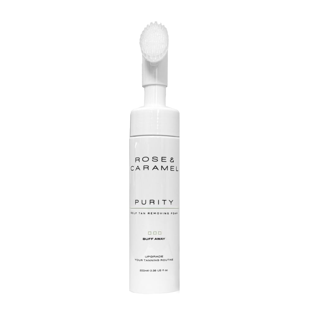 Rose & Caramel Ltd Rose & Caramel Purity Buff Away Self Tan Removing Foam, Gently Cleanse & Exfoliate 200ml