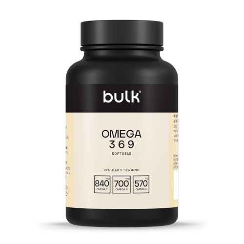 Bulk Omega 3 6 9 Softgels, Fish Oil, Flaxseed Oil, 90 Servings