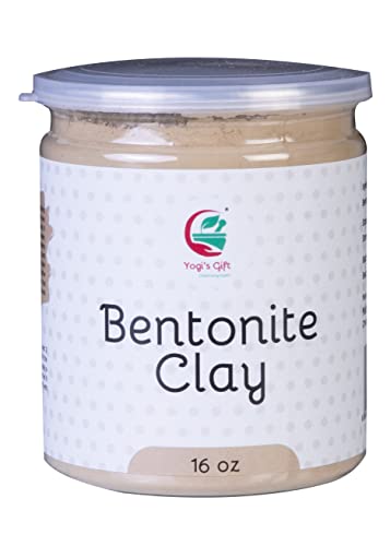 YOGI’S GIFT – Celebrating health Bentonite Clay Powder 450gram | 100% Pure Clay For Face Mask & Soap Making | By Yogi's Gift®