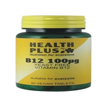 Health Plus B12 100µg : Vitamin B12 supplement : 90 tablets