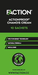 Faction Chamois Cream Sachet (x10 Pack) - Anti-Chafing Cream for Cycling - 100% Clean Ingredients - No More Saddle Soreness - Natural & Vegan - for Men & Women - for Cyclists & Athletes (10x10ml)