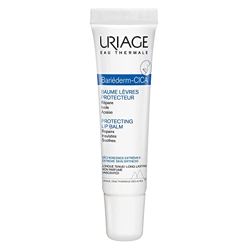 Uriage Lip Balm 15ML - Bariederm Labios, Fast and Effective Way to Repair Dry, Cracked and Damaged Lips, Hypoallergenic, Long Lasting, Sensitive Skin, Unisex - Adults