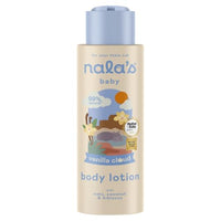 Nala's Baby Body Lotion Vanilla Cloud | Award-winning | 99% Natural | Paediatrician-approved | Nourishing Blend of Soothing Oat and Coconut Oil | Vegan | 400ml | Nalas Baby