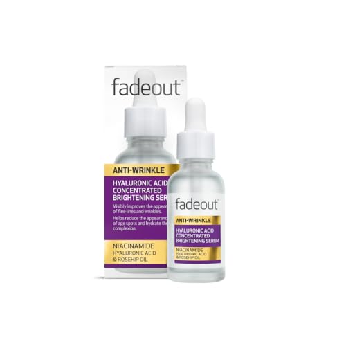 Fade Out Anti-Wrinkle Hyaluronic Acid Concentrated Brightening Serum with Rosehip Oil - 30ml / 1.0 fl oz