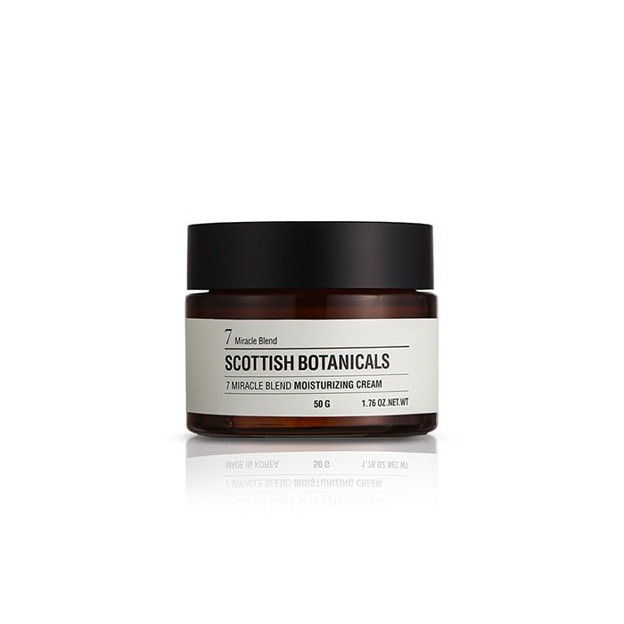 Scottish Botanicals SCOTTISH BOTANICALS - 7 Miracle Blend Moisturizing Cream, Hydrating Face cream, Infused with Herbal Ingredients, For all Skin, Daily cream, 50g, DIANA DRUMMOND