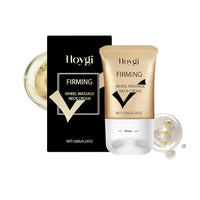 VRAIKO Collagen Firming Neck Cream, 2-in-1 Guasha Neck Moisturizer with Double Rollers, Collagen and Hyaluronic Acid, for Saggy Skin, Double Chin, Face Lifting