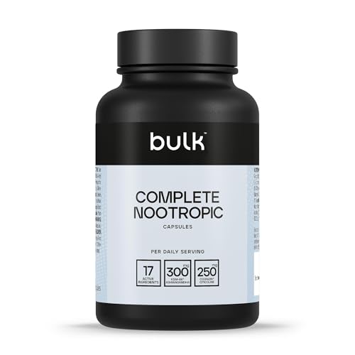 Bulk Complete Nootropic Capsules, Mental Performance, Pack of 180