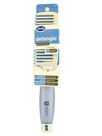 Eu Pro Gel Grip Detangling Ceramic Infused Comb with Frizz Fighting Ions for Long, Thick, or Curly Hair - Blue