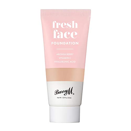 Barry M Cosmetics Fresh Face Lightweight Liquid Foundation Infused With Hyaluronic Acid And Vitamin C, Shade 7