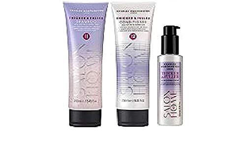(3 PACK) Charles Worthington Thicker & Fuller Hair Set - Charles Worthington Thicker & Fuller Shampoo 250ml & Charles Worthington Thicker & Fuller Conditioner 250ml & Charles Worthington Thicker & Fuller 3D Boosting Creme 100ml