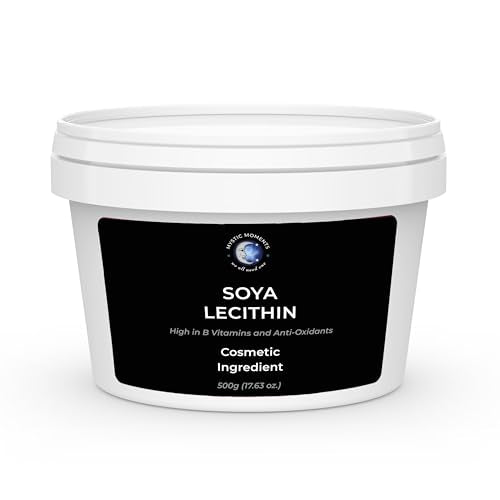 Mystic Moments | SOYA Lecithin | Natural Emollient for Skincare & Haircare | High in B Vitamins & Antioxidants | Softening & Moisturising for Dry Skin | Ideal for Creams, Lotions & Shampoos | 500g