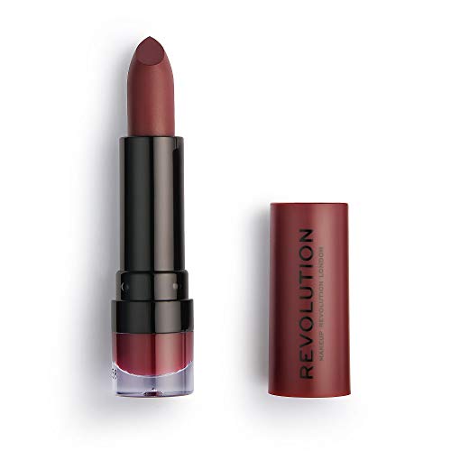 Revolution Beauty London Makeup Revolution, Matte Lipstick, Lipstick, Plum 148, 3.5g