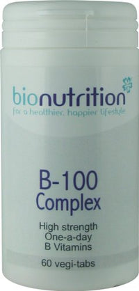 Bio Nutrition B-100 Complex : One-A-Day : Men's Health Vitamins : 60 vegi-tabs