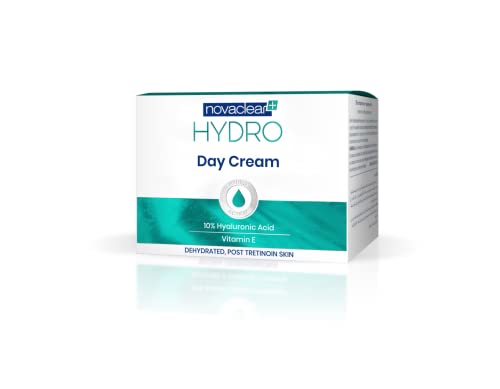 Novaclear Equalan Pharma Hydro Day Cream Gel, Cream Gel for Face 50 ml, Day Cream Gel with 10% Low and Medium Molecular Hyaluronic Acid, Cream with Vitamin E with Rose Hip and Green Tea Extract.