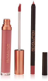 Makeup Revolution MAKEUP REVOLUTION Grandee Retro Luxe Matt Lip Kit, Pack of 2