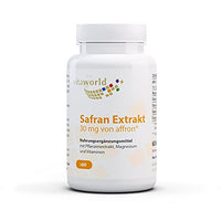 Vita World Saffron Extract 60 Capsules 100% Natural Saffron, with Magnesium and B Vitamins, Vegan/Vegetarian Made in Germany