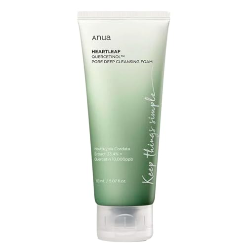 Anua heart leaf quercetinol pore deep cleansing foam 150ml