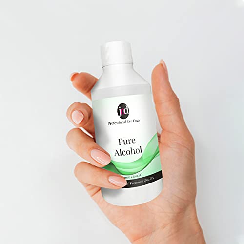 100% Pure Alcohol Prep & Wipe Cleanser Nail Gel Polish Residue Remover (100ml)