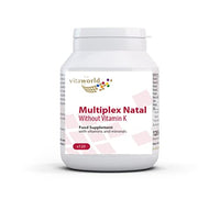 Vita World Multivitamin Without Vitamin K l 120 Capsules l Without Iodine and Without Vitamin K l Vegan