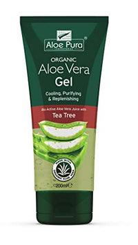 Aloe Pura Organic Aloe Vera Gel with Tea Tree 200ml