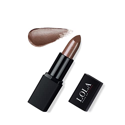 Lola Make-Up Intense Colour Lipstick, Rich Pigmentation, Long Lasting, Enriched With Hyaluronic Acid, Vitamins And Mango Butter, Vegan No. 015 Chocoholic