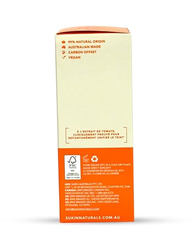 Sukin - Natural Actives Brightening Serum - Natural Face Serum with Ultra Stable Vitamin C - Skin Care, Vitamin C Serum for Face, Face Care, Hydrating Serum, Vitamin C Serum, Sukin Serum - 25ml