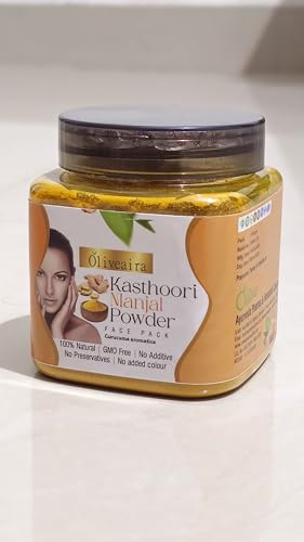 OLIVEAIRA Kasturi Turmeric Powder by Oliveaira (100g) - Natural Skin Brightener & Anti-Aging Powerhouse