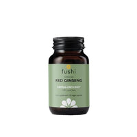 Fushi Organic Red Ginseng Capsules, 60 Caps | Fresh-Ground Whole Food | Boosting Herb for Cholesterol & Immune System | For Vegetarians & Vegans | Bio-dynamically Grown | Made in the UK