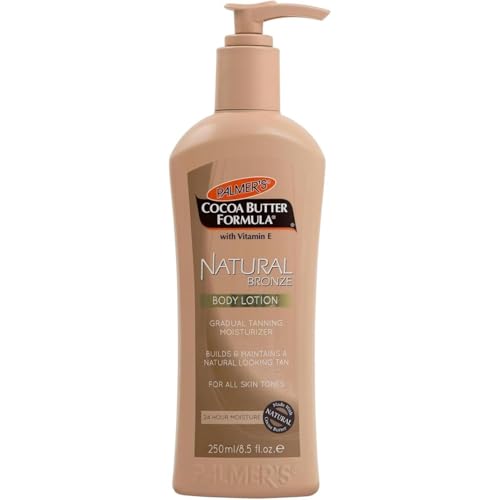 AA Merchant Palmer's Cocoa Butter Formula Natural Bronze Body Lotion with Vitamin E - Gradual Tanning Moisturizer, 250ml - Builds & Maintains a Natural Tan, Deep Hydration for All Skin Tones.
