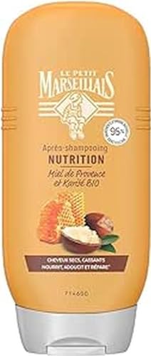 Le Petit Marseillais Conditioner for dry hair, damaged and brittle hair, honey from the Provence Organic & Shea Organic