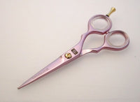 Sanguine Pink Hair Scissors and Hair Thinning Scissors Set, 5.5 inch Presentation Case/Box