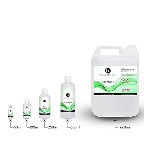 100% Pure Alcohol Prep & Wipe Cleanser Nail Gel Polish Residue Remover (100ml)
