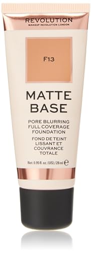 Revolution Beauty London, Matte Base, Foundation, F13, 28ml