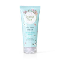 Derma Clean Hand & Face Cream with Oat Extract & Vitamin F – Moisturizing, Anti-Inflammatory, Brightening & Fast-Absorbing Formula, 75ml