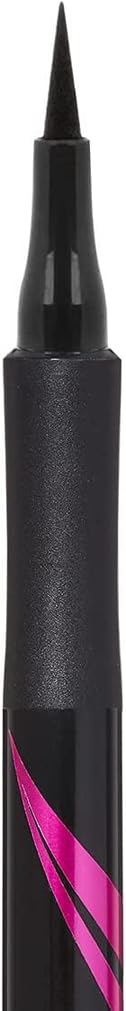 Maybelline Eye Liner, Hyper Precise Black Liquid Eye Liner, Ultra-Thin Defining Felt Tip Liner, Quick Drying Liquid Eyeliner, Ink Technology, Maybelline New York, Safe for Sensitive Eyes, Matte Black