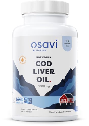 OSAVI Osavi Norwegian Cod Liver Oil Softgels, 1000mg (Lemon) - 90 softgels