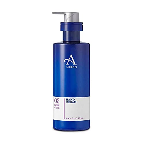Arran Sense of Scotland Arran Apothecary Lavender and Tea Tree Hand Cream (300ml) Soothing Moisturising Gentle with Lavender and Tea Tree for Soft Nourished Hands