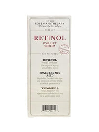 Rosen Apothecary Retinol - Eye Lift Serum with Hyaluronic - Anti-Aging & Firms & Plumps & Brightens | 60mL [Super Size]