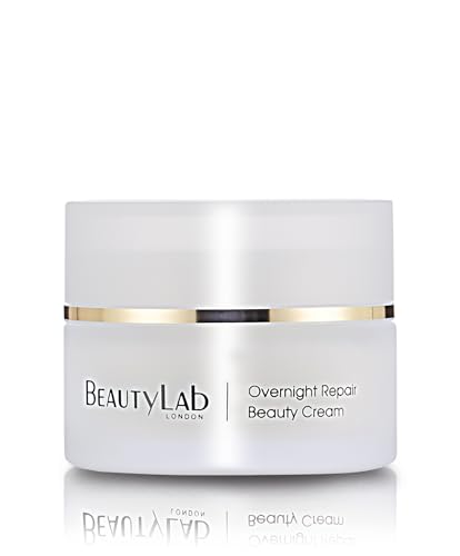 BEAUTYLAB BeautyLab Overnight Repair Beauty Cream 50ml | Anti-Ageing Night Moisturising Cream with Peptides and Vitamins A, C, & E | Hydrating, Firming & Wrinkle Smoothing Night Treatment for Dry, Ageing Skin