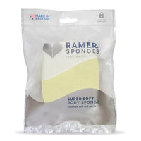 RAMER Ramer Shower Sponge - Super Soft Body Sponge Small (Yellow)