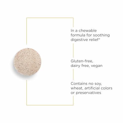 Integrative Therapeutics Rhizinate - Digestive Supplement for Gut Health Support* - Intestinal Health Support* - Vegan, Gluten-Free & Dairy-Free - 100 Chewable Tablets (33 Servings)